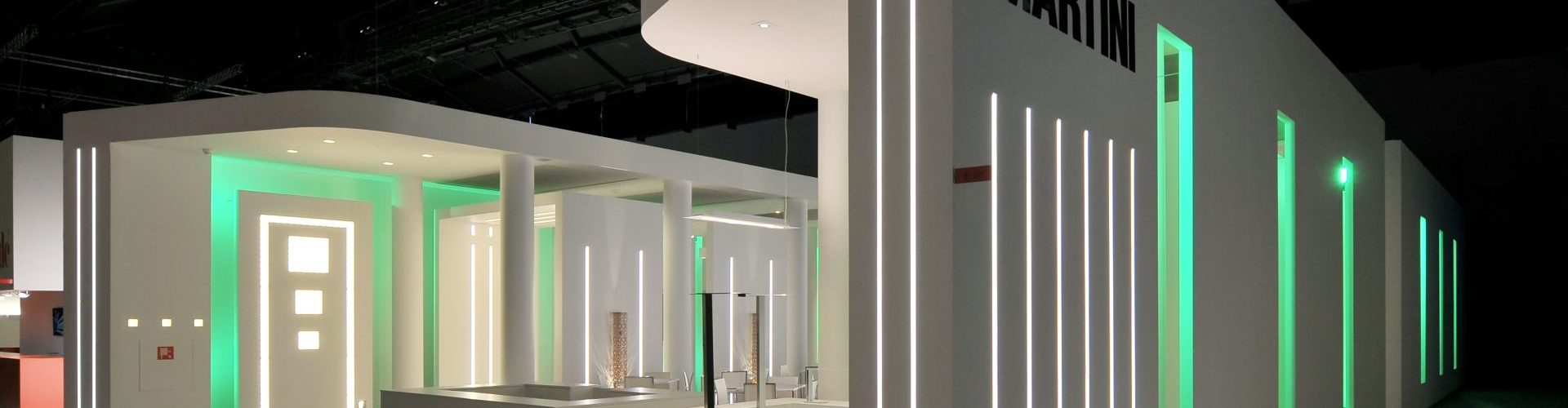 Martini Light Booth,Aarch Lapo Grassellini, progettazione stand fieristici